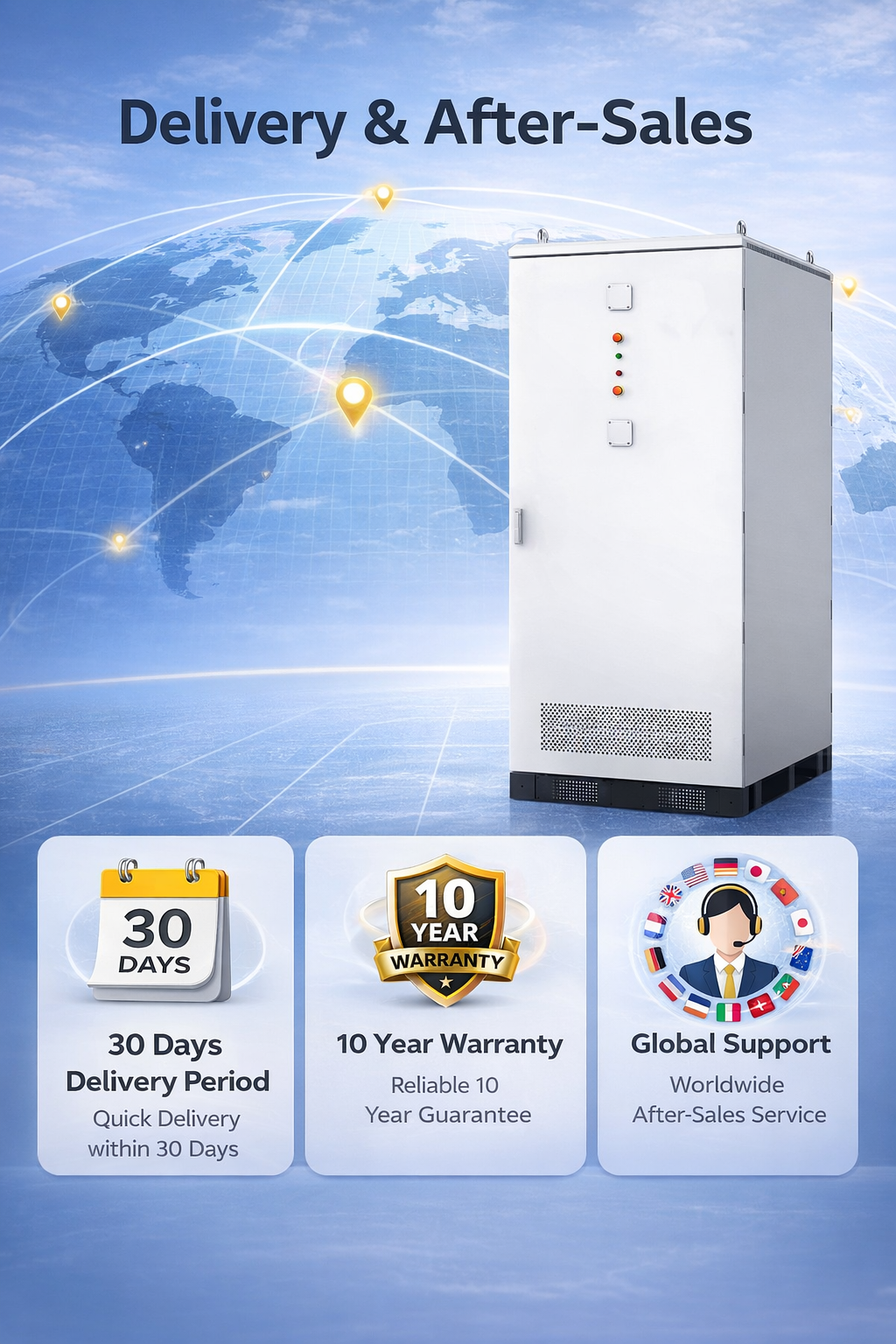 Outdoor All in One 104kWh 209kWh 261kWh 300kWh Solar Energy Storage System Microgrid BESS with PCS+ Industrial Batteries