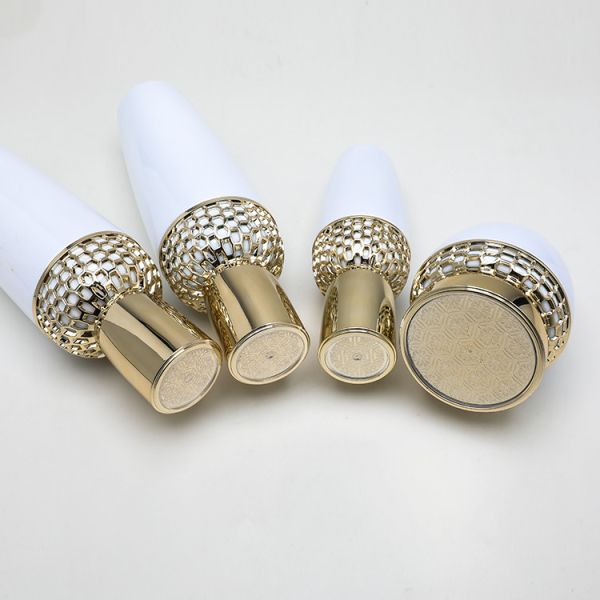 Набор набора 30ml 100ml Hyaluronic кисловочный стеклянный Skincare бутылки жемчуга белый косметический упаковывая