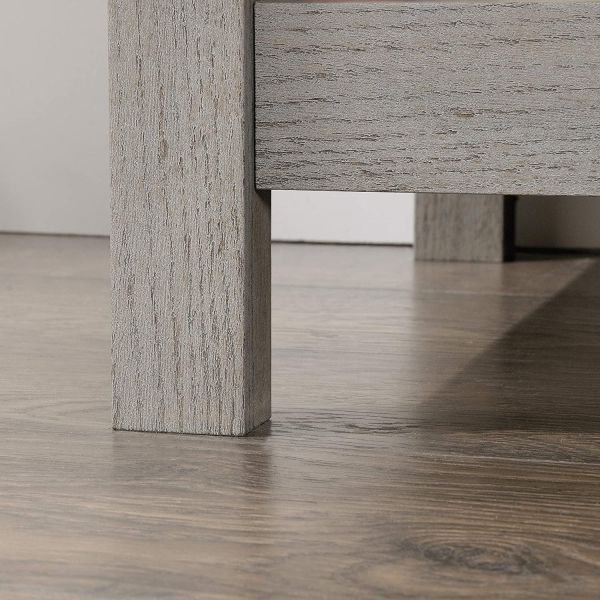 Solid Wood Nightstand with Storage Drawer Custom Size Sofa Side End Table Bedside Table