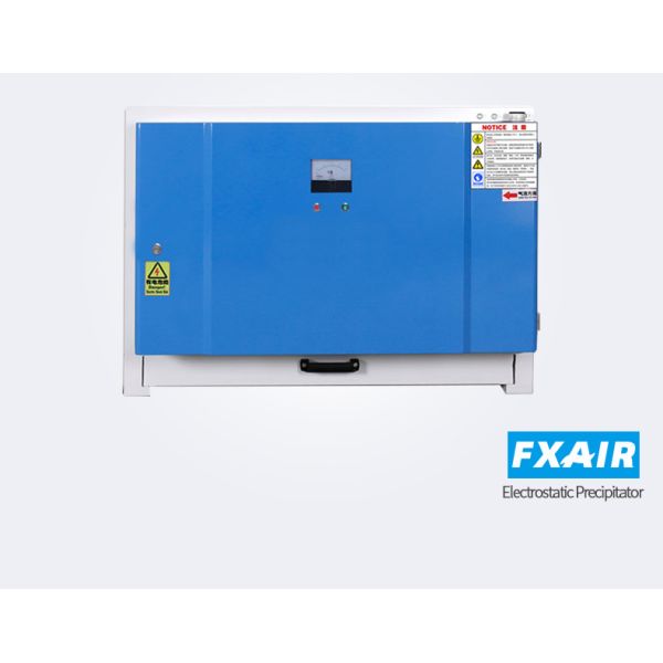 Professional kitchen air smoke purifier rang hood with esp filter 98% commercial restaurant kitchen exhaust smoke filter ESP price electrostatic precipitator for coffee roaster