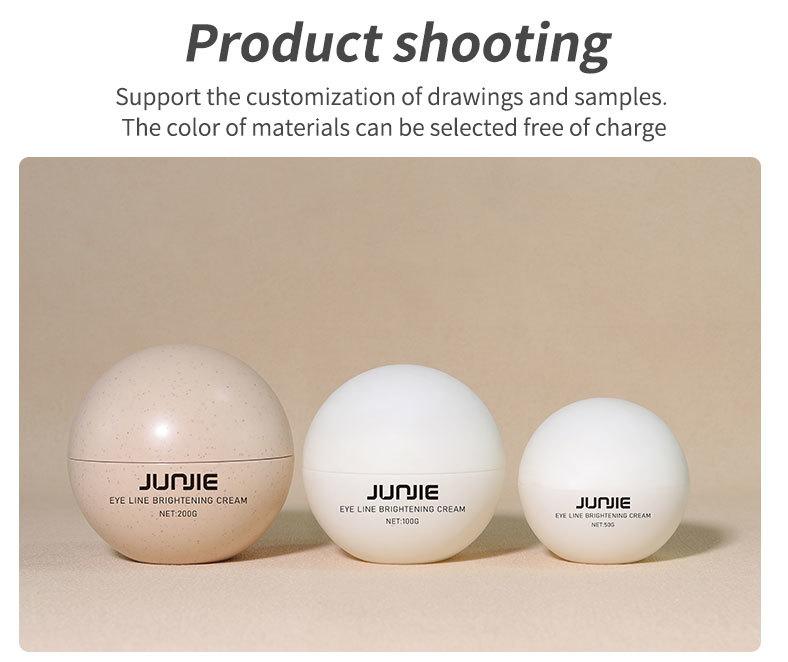 Junjie Custom 50g 100g 200g PP Screw Top Cosmetic Matte Coffee White Body Butter Cream Scrub Jar