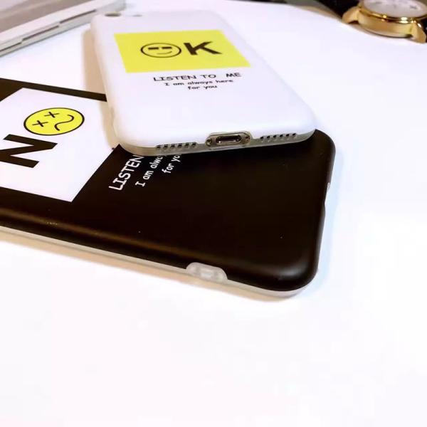Soft TPU IMD Made Super Slim 0.8mm OK No English Words Funny Expression Back Cover Cell Phone Case For iPhone 7 6s Plus