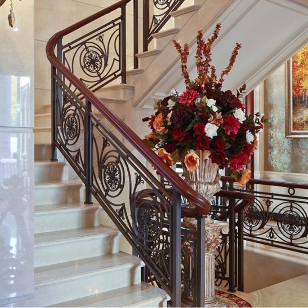 Classic Carved Copper Stair Railing Antique Stair Railing Customized