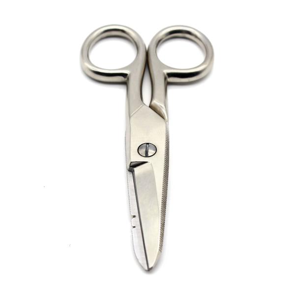 Industrial Grade Stainless Steel Electrician's Scissor Ideal for Telecom Applications