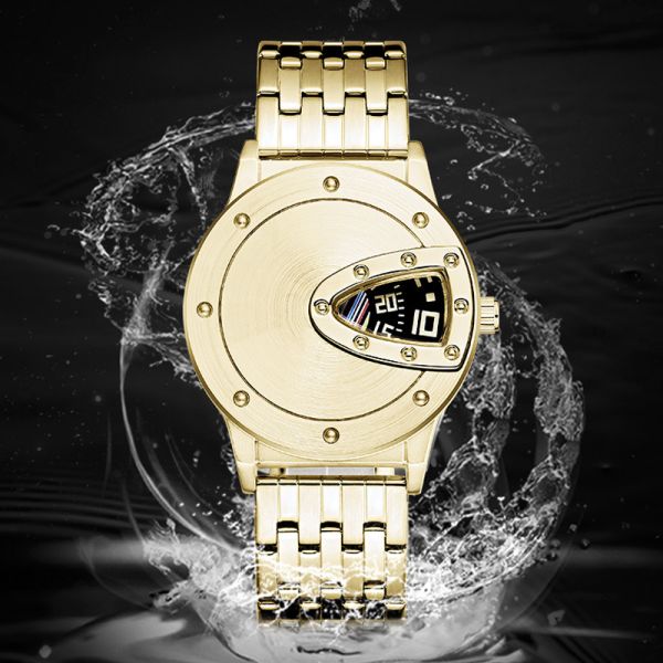 Mirror Edge Personalised Engraved Mens Watches Alloy Man Watches