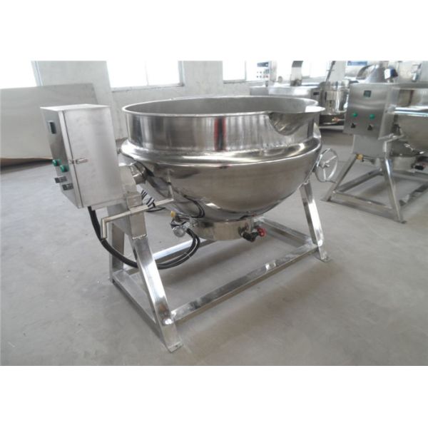High Performance Stainless Steel Jacketed Kettle / Industrial Soup Kettle