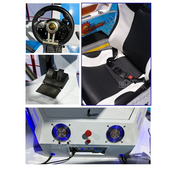 Hot Selling Six-Axis Three-Screen Racing Car 300Kg 9D Vr Racing  Simulator