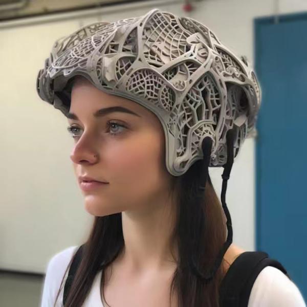 Custom Resin Nylon Fused Deposition Modeling For Rapid Prototyping Helmet Model