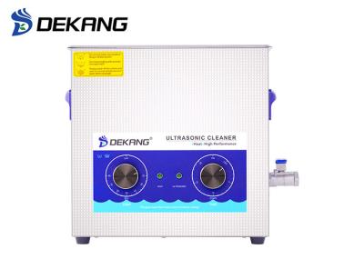 6.5L 28 / 40KHz Mechanical Ultrasonic Cleaner , Dental Laboratory Ultrasonic Cleaner 