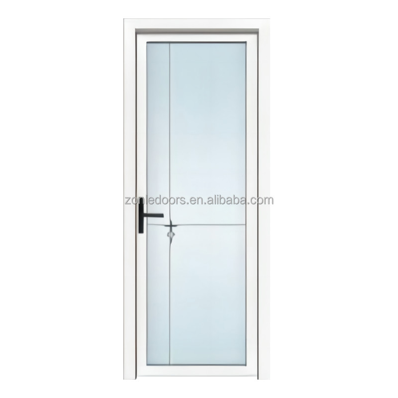 China Manufactured Economical Mdf Wood Bathroom Door Durable Upvc/Aluminium Shower Door