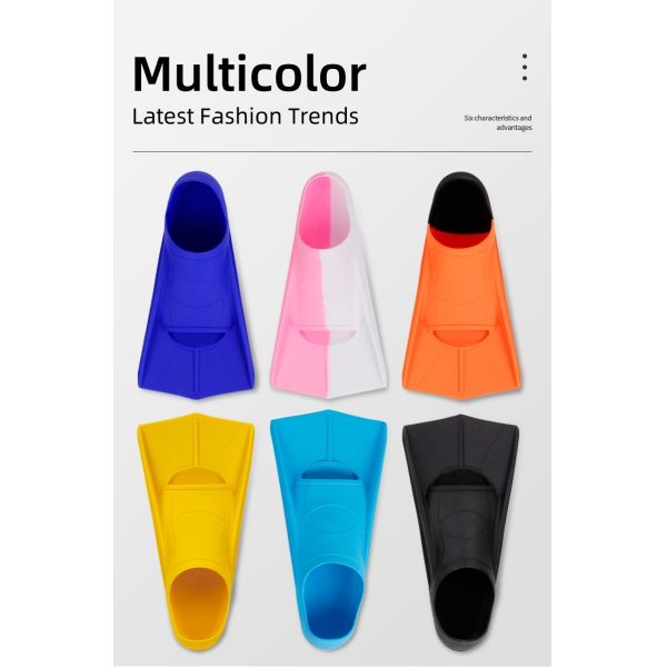 Silicone Adjustable Swimming Fins Durable Adult Size For Swimming Training