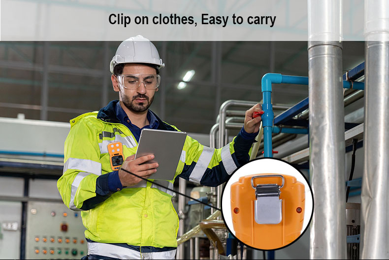 Вибрировать и человек детектора утечки газа Ph3 фосфина портативный слышный визуальный вниз с сигналов тревоги