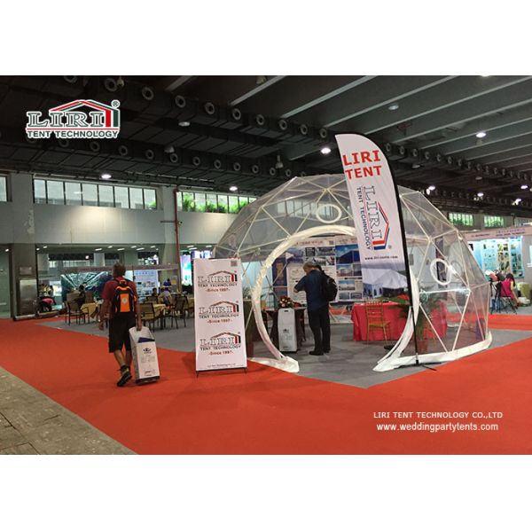 Aluminium Frame Geodesic Domes Construction Tent , Dome Party Tents
