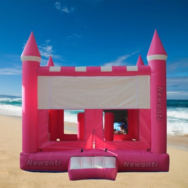 2024 Fashion Unisex Castle Bounce House with Inflatable Cinderella Design and 10x10 Size