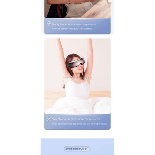 Electric Vibration Smart Eye Massager Heat Compression Eye Care Massager Fatigue Relief