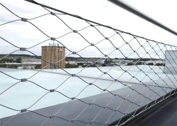 Perth 1.2mm 1.5mm Wire X Tend Cable Mesh SS Rope Mesh Railings For Balcony