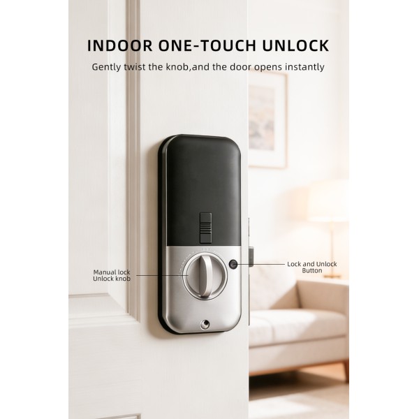 TUYA Tuya Ble App Deadbolt Lock Intelligent Automatic Smart Locks Biometric Fingerprint Smart Front Door Lock