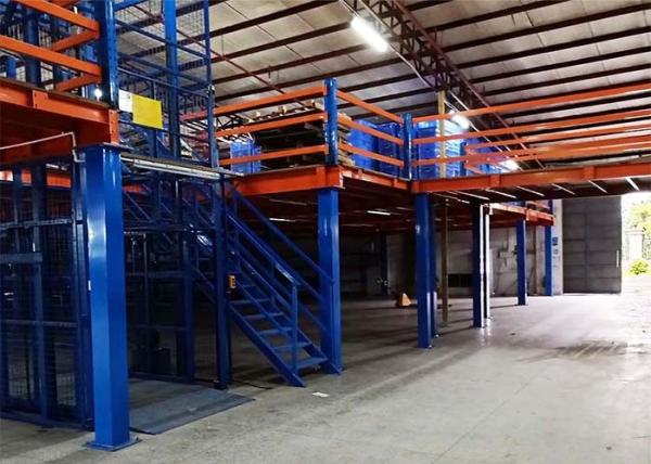 Plataforma industrial galvanizada do aço do sótão do armazenamento do armazém do assoalho de mezanino