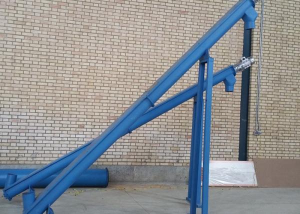 Durable Powder Screw Conveyor , Rotary Rubber Powder Conveyor For Tire Recycling