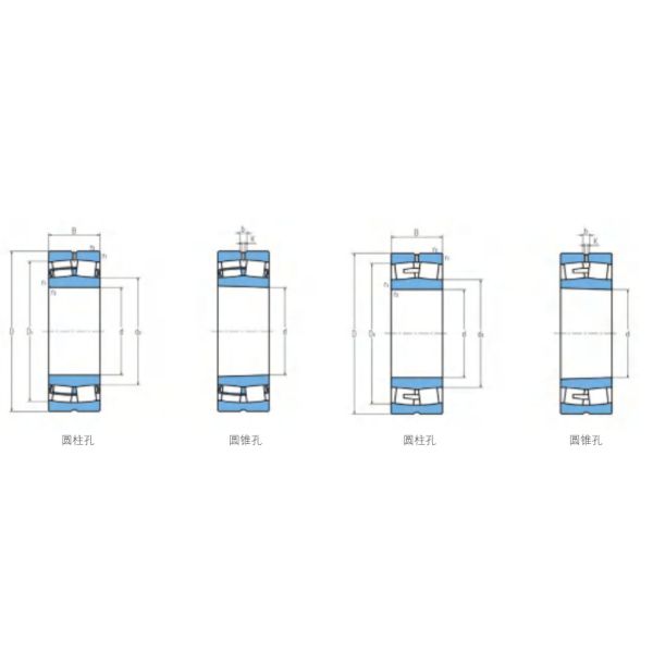 Roulement à rouleaux industriel sphérique de la fan 24122CA/W33 Gcr15 110x180x69