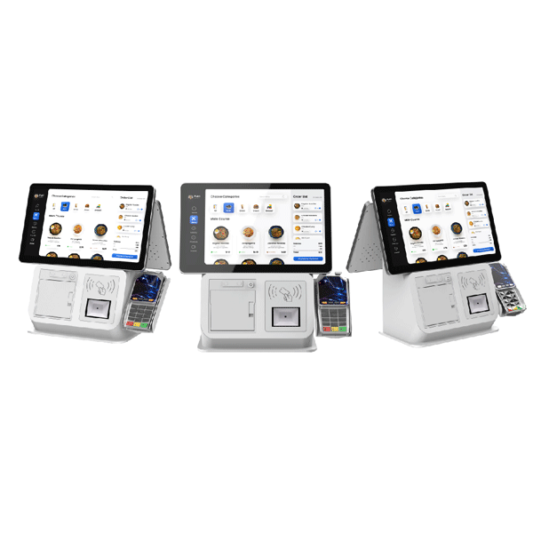 Dual Screen 15.6inch Pos System With Receipt Printer And Barcode Scanner Retail Machine