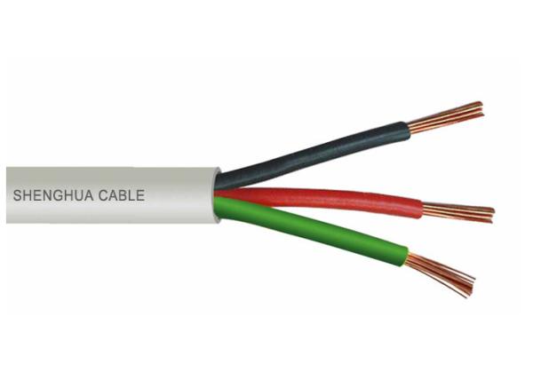 Distribuidores H05VV-F 3x2.5mm2,3x1.5mm2 de Líbia do fio 300/500V ou 450/750V de CU/PVC, 3x4mm2 material de cobre, cor branca