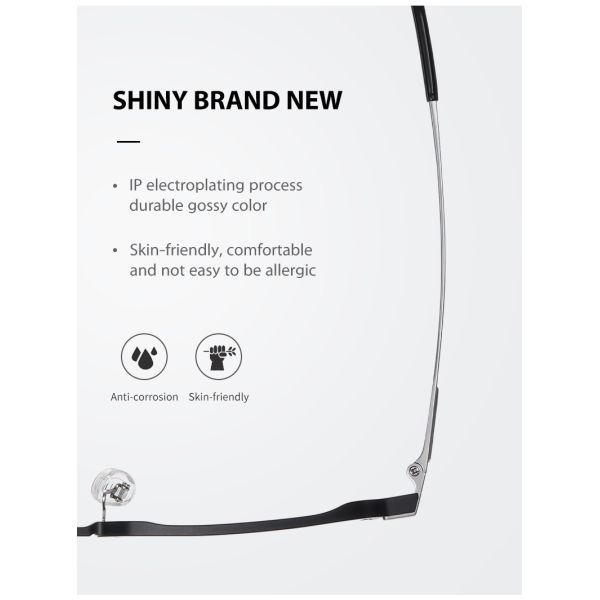 Изготовленные на заказ взрослые стекел сплава титана, оптически алюминиевые стекла рамки