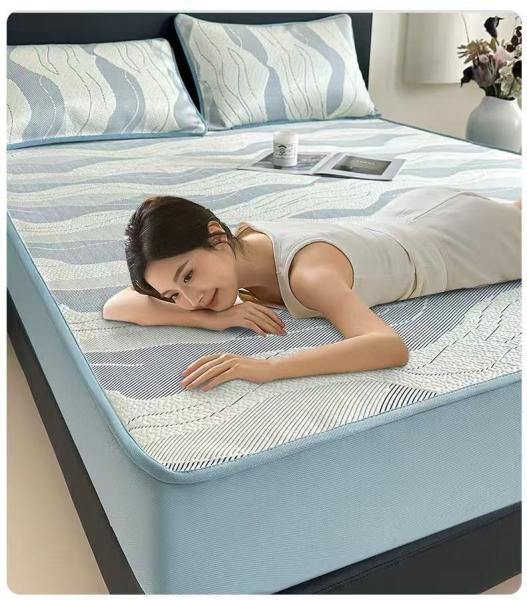 Tencel Mattress Protector Cooling Washable Noiseless Luxury Quilted Mattress Protector Breathable