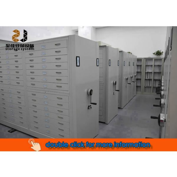 Cold Roll Steel 6 Layers Moving File Cabinets Shelf System Powder Coating Easy Assemble
