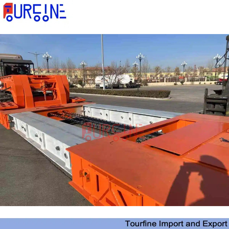 4 Axle 80 Ton Extendable Flatbed Semi Trailer for 40FT and 45FT Container Transport