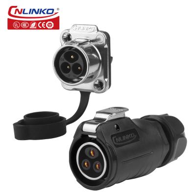 Cnlinko Connector Manufacturer LP20 M20 3 Pin IP68 Screw Type Pin Wiring Screw Wire Connector Electrical