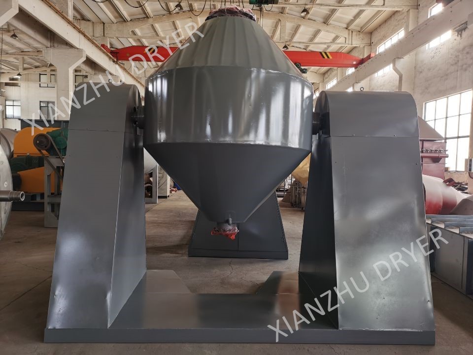 Detergent Powder Vacuum Dryer Machine Double Cone Rotary Granule Drying Machine