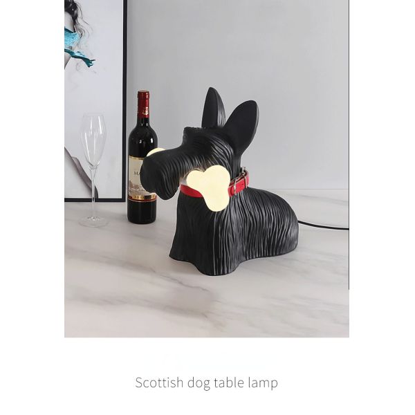 Italy Designer Scotch Dog Pendant Lamp for Living Room Kitchen Bedroom Europe Fancy aesthetic lamp(WH-MTB-276)
