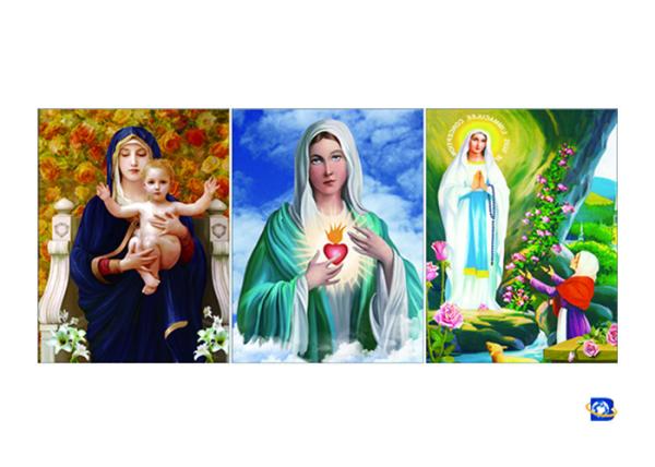 30X40cm Flip Wall Art Posters Religion Jesus Christ / Virgin Mary Theme