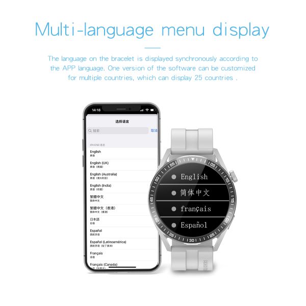 Eraysun Electronics Smart Watch WH8 Watch for Men Business Health Fitness Tracker Sleep Monitoring Mobile Sport Smart Watch