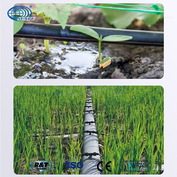 GB/T 19812.3 Black Drip Irrigation Pipe PE Polyethylene Sprinkler Tubing