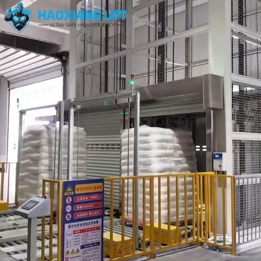 5M Height Hydraulic Vertical Reciprocating Conveyor - 500-3000kg 2-Level Industrial Warehouse Material Lift
