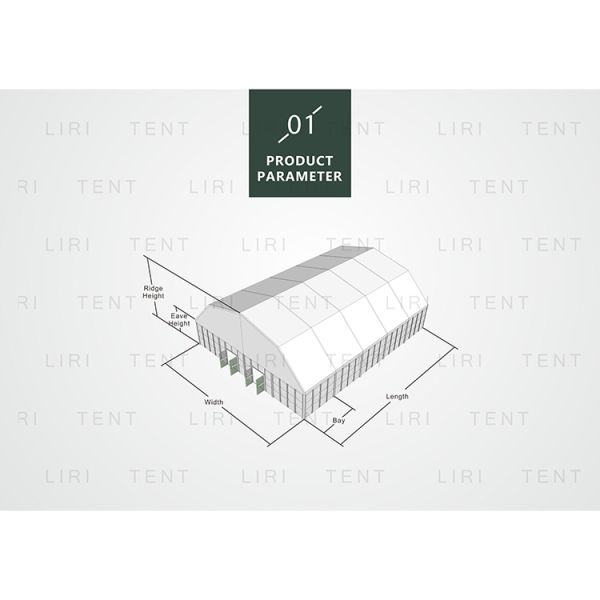 Large Aluminum Clear Span Tents Polygon Waterproof Canopy Ice Rink Tents