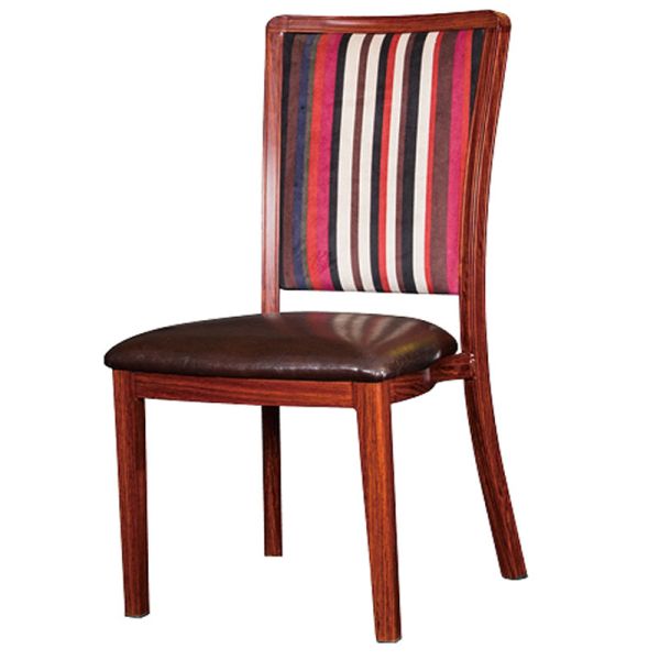 YLX-8021 Aluminium Wood Imitation Tube Restaurant Dining Chair