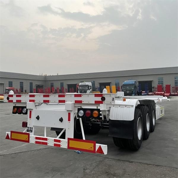 Container Transportation Skeleton Heavy Trailer With ABS Brake 11R22.5 Tire