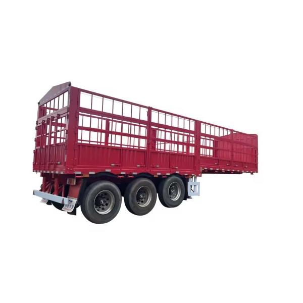 28 Ton Fence Semi Trailer For Vegetable And Cargo Transportation