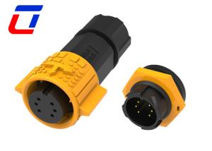 120V 6 Pin Waterproof Circular Connector M19 Waterproof Landscape Wire