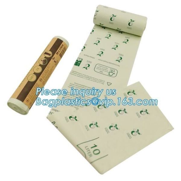 100% Compostable Vest Carrier Plastic Biodegradable Shopping Bag With EN13432 Certificated, Compostable Bags For Superma