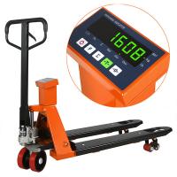 pálete estreita Jack Scale Hand Pallet Truck 1/2/3T da forquilha do indicador 12E com roda do plutônio