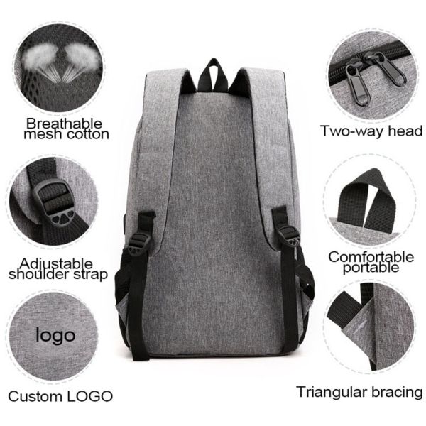 Bolsas universitarias unisex para hombres Mujeres bolso de diseño de logotipo personalizado bolso para estudiantes