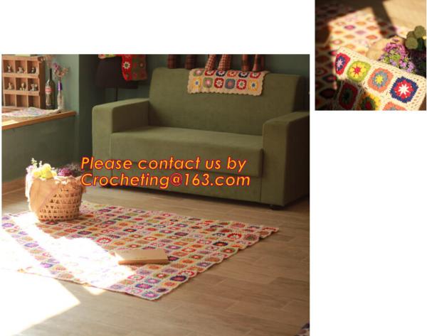 New Retro Daisy Handmade Woolen crochet Sleeping blanket Sofa Bed Casual Nap Throw Fashion