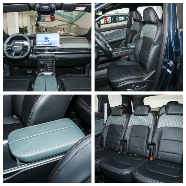 Интеллектуальные технологии Фабрика Спорт Автоматический Geely Car 5 дверей 7 мест SUV 2.0T 218Ps 160Kw 325Nm Масло топлива Новый автомобиль