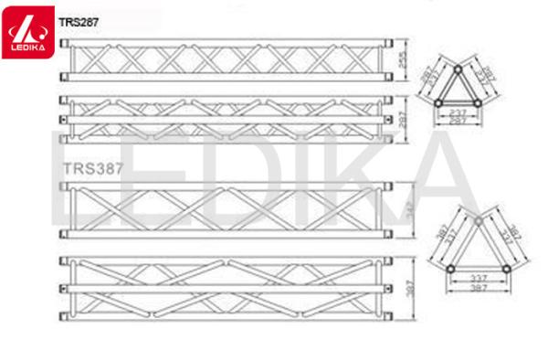 Best Aluminum 50MM Spigot Triangular Roof Truss Light Weight TVU Certified