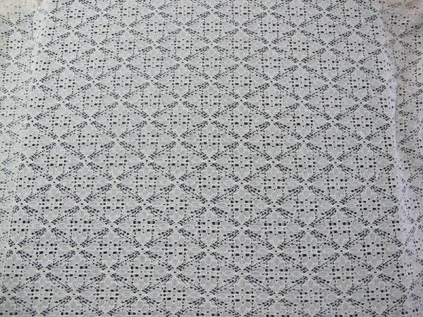 Stretchable Cotton Nylon Lace Fabric For Apparel , Lace Mesh Fabric