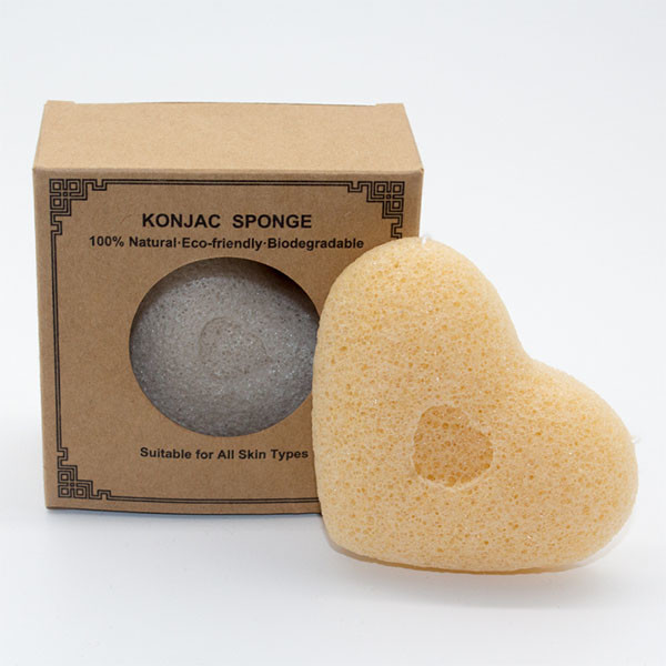 72mm*85mm*20mm Organic Konjac Sponges Dry Skin Exfoliating Skincare Sponge